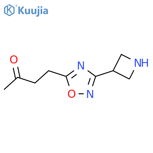 4-3-(azetidin-3-yl)-1,2,4-oxadiazol-5-ylbutan-2-one structure