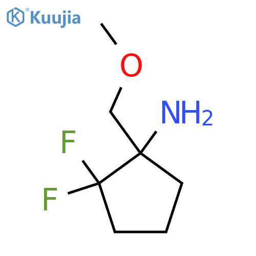 2,2-difluoro-1-(methoxymethyl)cyclopentan-1-amine structure
