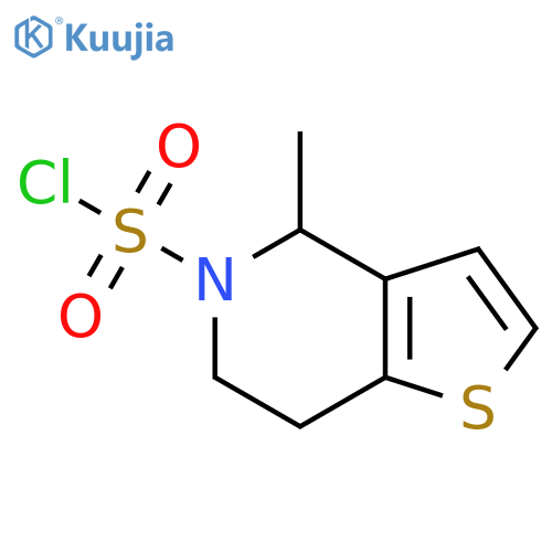 4-methyl-4H,5H,6H,7H-thieno3,2-cpyridine-5-sulfonyl chloride structure