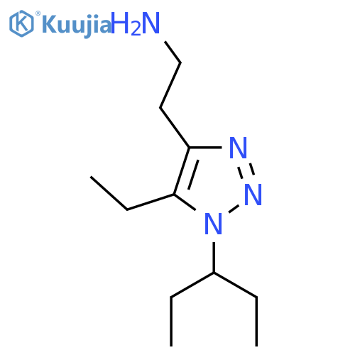 2-5-ethyl-1-(pentan-3-yl)-1H-1,2,3-triazol-4-ylethan-1-amine structure