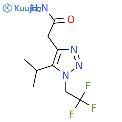 2-5-(propan-2-yl)-1-(2,2,2-trifluoroethyl)-1H-1,2,3-triazol-4-ylacetamide structure