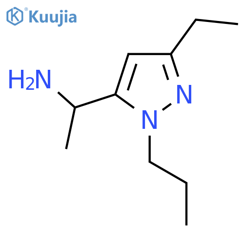 1-(3-ethyl-1-propyl-1H-pyrazol-5-yl)ethan-1-amine structure