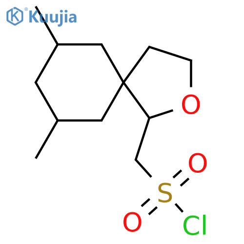 {7,9-dimethyl-2-oxaspiro4.5decan-1-yl}methanesulfonyl chloride structure
