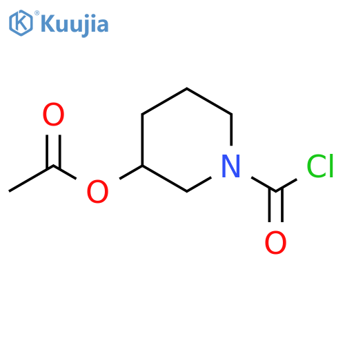1-(carbonochloridoyl)piperidin-3-yl acetate structure