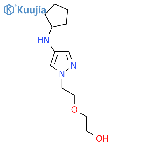 2-{2-4-(cyclopentylamino)-1H-pyrazol-1-ylethoxy}ethan-1-ol structure