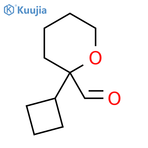 2-cyclobutyloxane-2-carbaldehyde structure