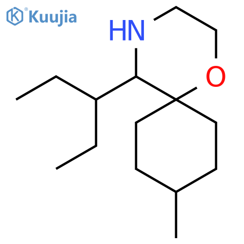 9-methyl-5-(pentan-3-yl)-1-oxa-4-azaspiro5.5undecane structure