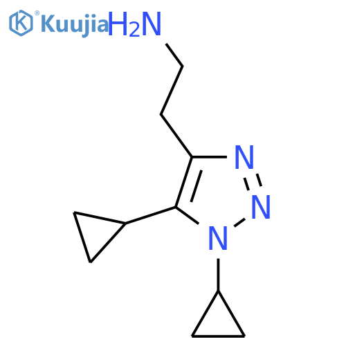 2-(dicyclopropyl-1H-1,2,3-triazol-4-yl)ethan-1-amine structure