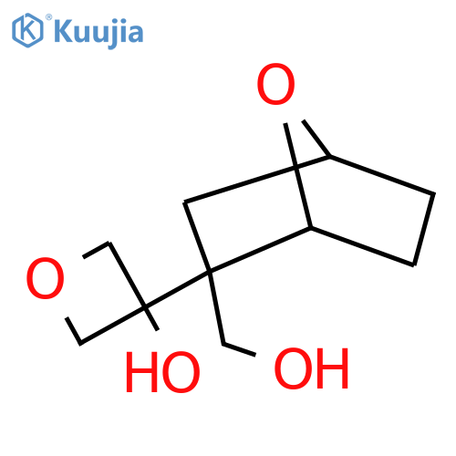 3-2-(hydroxymethyl)-7-oxabicyclo2.2.1heptan-2-yloxetan-3-ol structure