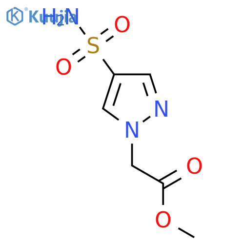methyl 2-(4-sulfamoyl-1H-pyrazol-1-yl)acetate structure