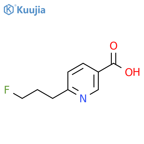 6-(3-fluoropropyl)pyridine-3-carboxylic acid structure