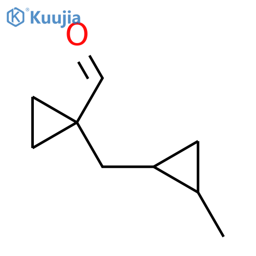 1-(2-methylcyclopropyl)methylcyclopropane-1-carbaldehyde structure