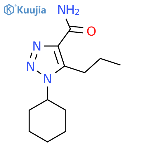 1-cyclohexyl-5-propyl-1H-1,2,3-triazole-4-carboxamide structure