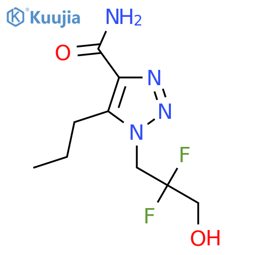 1-(2,2-difluoro-3-hydroxypropyl)-5-propyl-1H-1,2,3-triazole-4-carboxamide structure