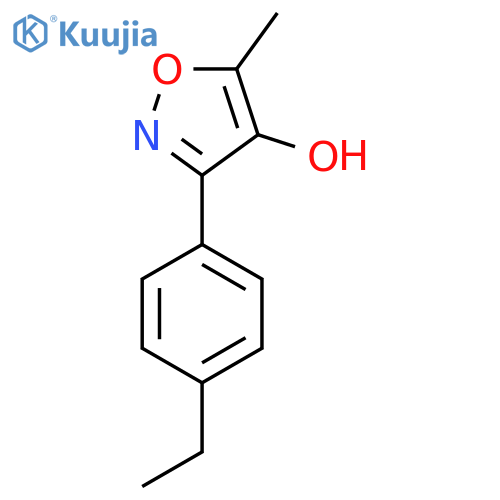 3-(4-Ethylphenyl)-5-methyl-1,2-oxazol-4-ol structure