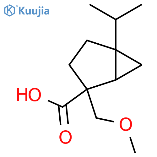 2-(methoxymethyl)-5-(propan-2-yl)bicyclo3.1.0hexane-2-carboxylic acid structure