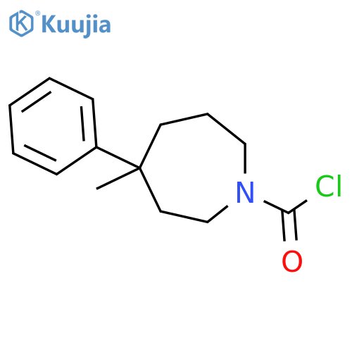 4-methyl-4-phenylazepane-1-carbonyl chloride structure
