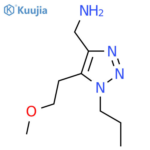 5-(2-methoxyethyl)-1-propyl-1H-1,2,3-triazol-4-ylmethanamine structure