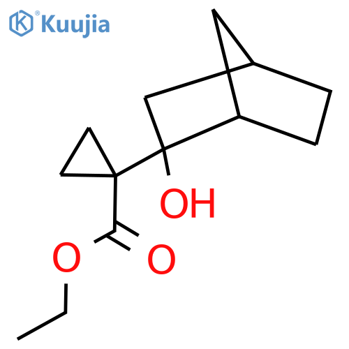 ethyl 1-{2-hydroxybicyclo2.2.1heptan-2-yl}cyclopropane-1-carboxylate structure
