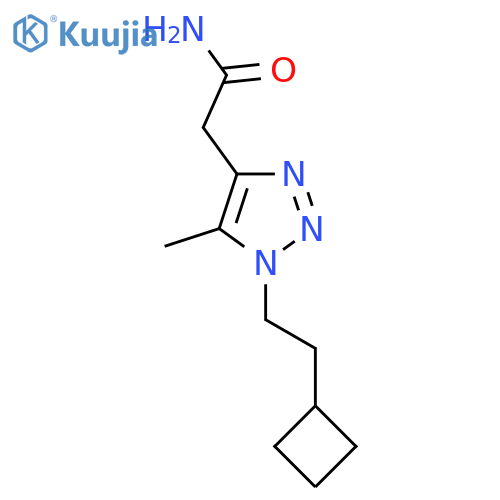 2-1-(2-cyclobutylethyl)-5-methyl-1H-1,2,3-triazol-4-ylacetamide structure