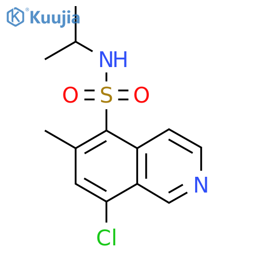 8-chloro-6-methyl-N-(propan-2-yl)isoquinoline-5-sulfonamide structure