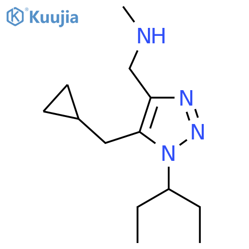 {5-(cyclopropylmethyl)-1-(pentan-3-yl)-1H-1,2,3-triazol-4-ylmethyl}(methyl)amine structure