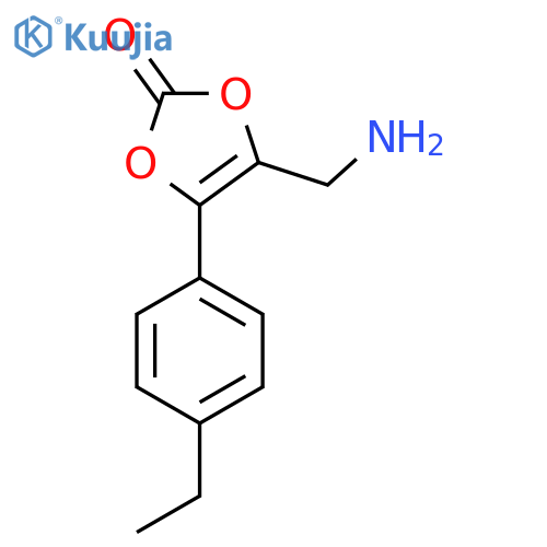 4-(aminomethyl)-5-(4-ethylphenyl)-2H-1,3-dioxol-2-one structure