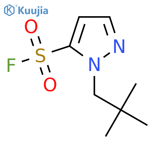 1-(2,2-dimethylpropyl)-1H-pyrazole-5-sulfonyl fluoride structure