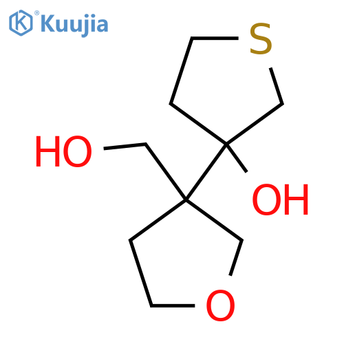 3-3-(hydroxymethyl)oxolan-3-ylthiolan-3-ol structure
