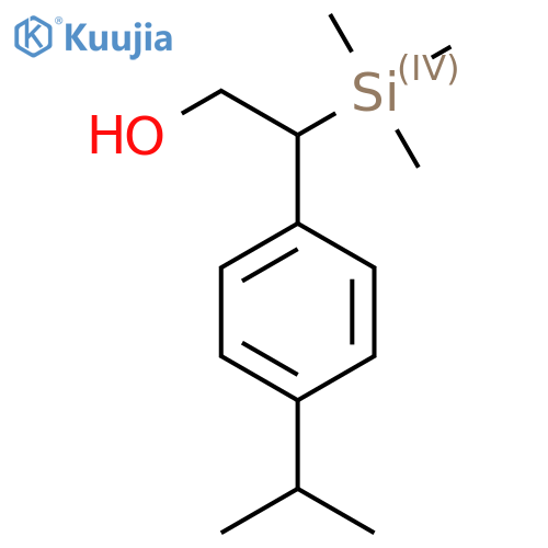 2-4-(propan-2-yl)phenyl-2-(trimethylsilyl)ethan-1-ol structure