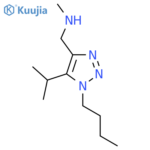 {1-butyl-5-(propan-2-yl)-1H-1,2,3-triazol-4-ylmethyl}(methyl)amine structure