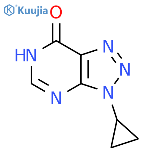 3-cyclopropyl-3H,6H,7H-1,2,3triazolo4,5-dpyrimidin-7-one structure