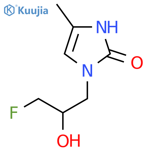 1-(3-fluoro-2-hydroxypropyl)-4-methyl-2,3-dihydro-1H-imidazol-2-one structure