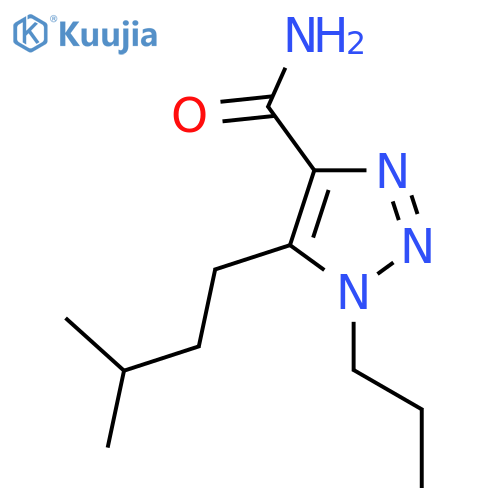 5-(3-methylbutyl)-1-propyl-1H-1,2,3-triazole-4-carboxamide structure