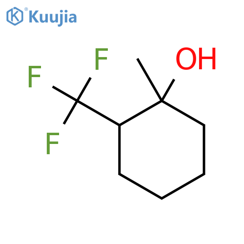 1-Methyl-2-(trifluoromethyl)cyclohexan-1-ol structure