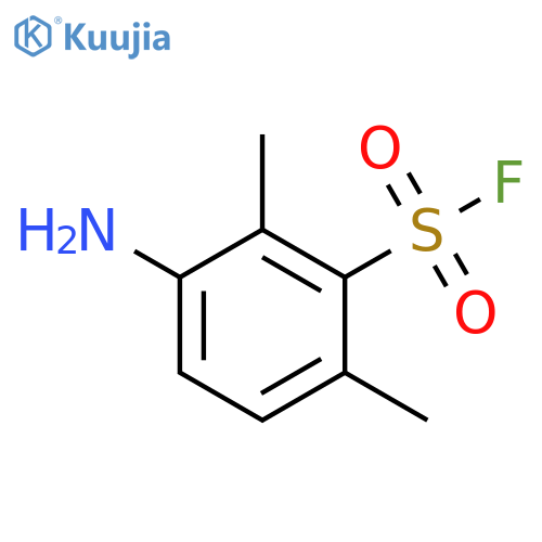 3-amino-2,6-dimethylbenzene-1-sulfonyl fluoride structure