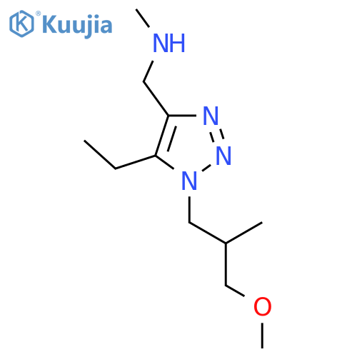 {5-ethyl-1-(3-methoxy-2-methylpropyl)-1H-1,2,3-triazol-4-ylmethyl}(methyl)amine structure