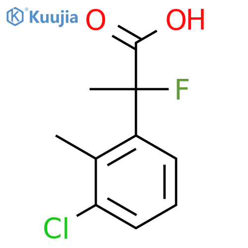 2-(3-Chloro-2-methylphenyl)-2-fluoropropanoic acid structure