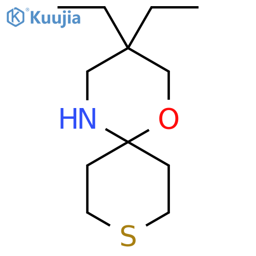 3,3-diethyl-1-oxa-9-thia-5-azaspiro5.5undecane structure