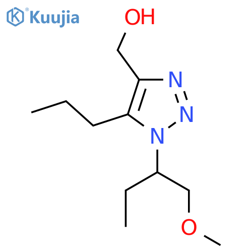 1-(1-methoxybutan-2-yl)-5-propyl-1H-1,2,3-triazol-4-ylmethanol structure