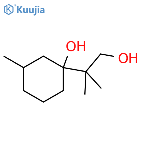 1-(1-hydroxy-2-methylpropan-2-yl)-3-methylcyclohexan-1-ol structure