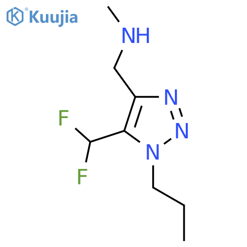 {5-(difluoromethyl)-1-propyl-1H-1,2,3-triazol-4-ylmethyl}(methyl)amine structure