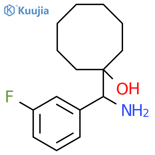 1-amino(3-fluorophenyl)methylcyclooctan-1-ol structure