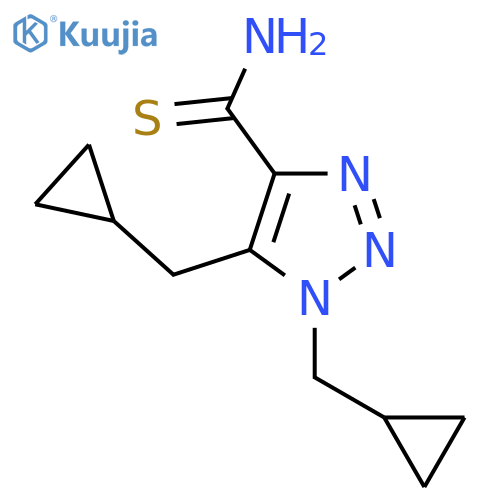 bis(cyclopropylmethyl)-1H-1,2,3-triazole-4-carbothioamide structure