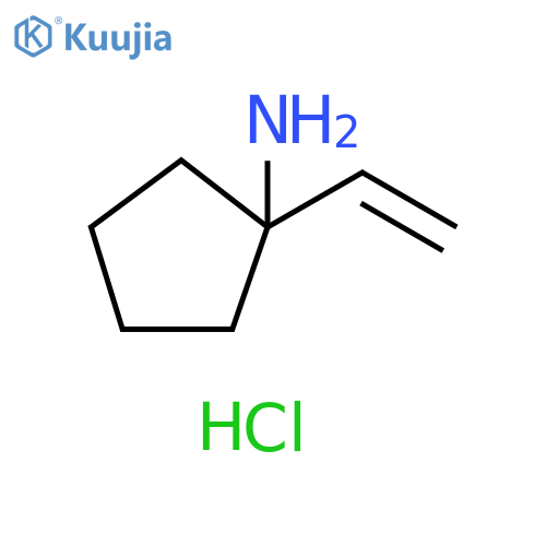 1-ethenylcyclopentan-1-amine hydrochloride structure