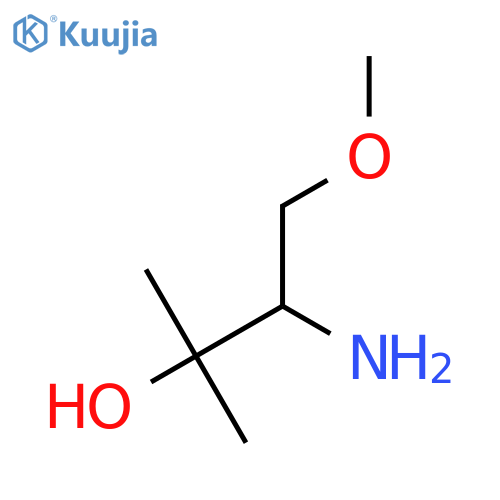 3-amino-4-methoxy-2-methylbutan-2-ol structure