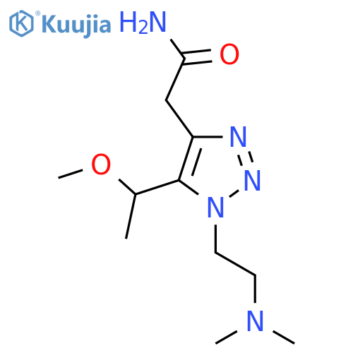 2-{1-2-(dimethylamino)ethyl-5-(1-methoxyethyl)-1H-1,2,3-triazol-4-yl}acetamide structure