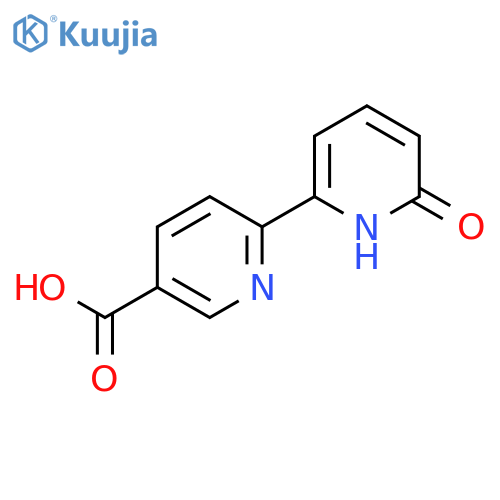 6-(6-oxo-1,6-dihydropyridin-2-yl)pyridine-3-carboxylic acid structure