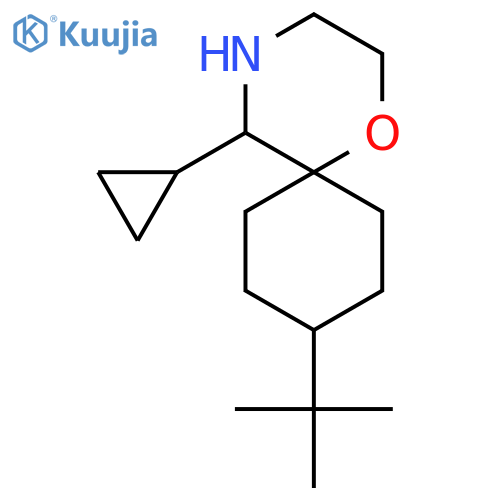 9-tert-butyl-5-cyclopropyl-1-oxa-4-azaspiro5.5undecane structure