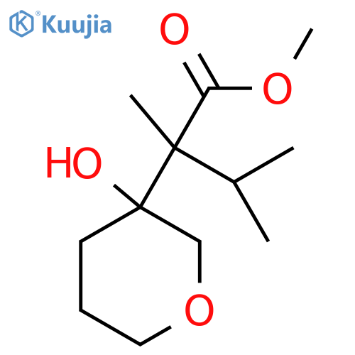 methyl 2-(3-hydroxyoxan-3-yl)-2,3-dimethylbutanoate structure